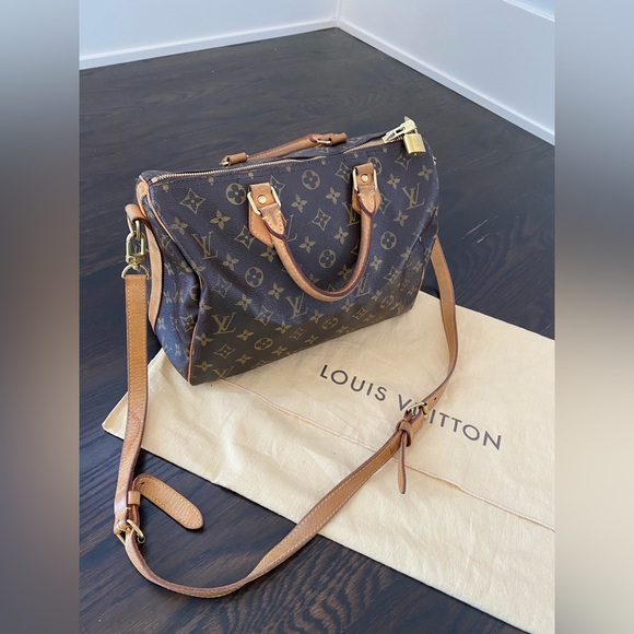 Preloved Louis Vuitton SPEEDY BANDOULIÈRE 30 with shape insert - Picture 2 of 6